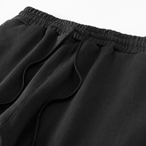 กางเกงขายาวทรงสลิมฟิตผ้าฝ้ายสีพื้นสำหรับผู้ชาย สไตล์สตรีท ทรงหลวม ยูนิเซ็กส์ ขาตรง แบบสวมใส่สบาย - Product Image 3