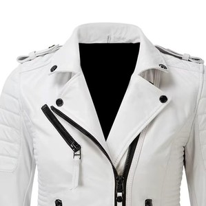 Veste en cuir de python pour femme de qualité supérieure, véritable peau de serpent gaufrée, manteau de moto tendance, service d'échantillons OEM ODM disponible - Product Image 3