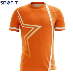 เสื้อฟุตบอลแบบยูนิเซ็กซ์ ออกแบบเองได้ ผลิตจากโพลีเอสเตอร์ 100% ป้องกันแบคทีเรีย แห้งเร็ว พิมพ์ชื่อทีมแบบซับลิเมชั่น จัดส่งรวดเร็ว - Product Image 3