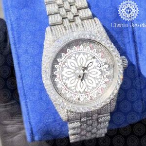 นาฬิกาแฟชั่นหรู Charm Jewels สายสแตนเลส สตีล ระบบอนาล็อก กลไกจักรกล หน้าปัด 40 มม. เรืองแสง แสดงวันที่อัตโนมัติ กันน้ำ - Product Image 3