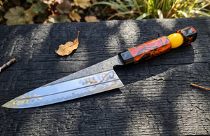 2026 Premium Quality Handmade High Carbon Steel Chef <b>Knife</b> Custom Handmade Resin Handle Extra <b>Sharp</b> <b>Kitchen</b> <b>Knife</b> - Product Image 2