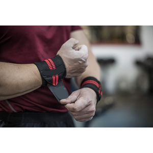 Bandes de compression robustes en néoprène pour poignets, idéales pour la musculation et le soutien. - Product Image 4