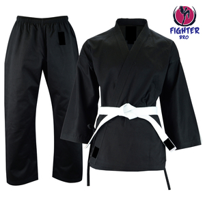 Kimono de karaté prêt pour le tournoi, fabriqué en toile 100 % coton, uniforme d'arts martiaux lourd avec logo personnalisé - Product Image 2