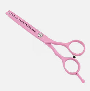 Tijeras Profesionales de Acero Inoxidable Ligeras, Negras y Rojas, con Punta Afilada, para Estilizar el Cabello, para Salón de Belleza, para Cortar y Entresacar Cabello - Product Image 3