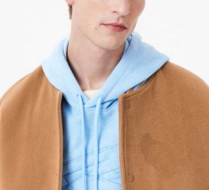Veste de style universitaire de haute qualité OEM, nouvelle mode, respirante, avec broderie décorative pour hommes - Product Image 3