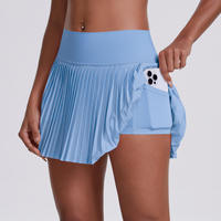 Jupe de tennis, padel et pickleball pour femme, taille naturelle, imprimé animal, personnalisée, 100 % polyester, imprimée par transfert thermique, anti-plis