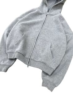 Trajes de chándal de algodón 100% personalizados al por mayor, chándales deportivos de fitness de gran tamaño de alta calidad, Sudadera con capucha y cremallera, Burbuja de talla grande para invierno - Product Image 6