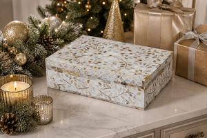 Caja MFD decorativa con incrustaciones de nácar estilo árabe, diseño artesanal de lujo para decoración del hogar, oficina, sala de estar, venta al por mayor B2B - Product Image 5