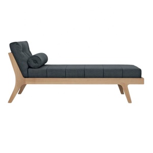 เก้าอี้อาบแดดทำจากไม้และหวายแบบพรีเมี่ยมพร้อมเบาะรองนั่งกลางแจ้งเก้าอี้หวายเก้าอี้ชายหาดทันสมัย - Product Image 3