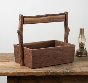Organizador de cubiertos de madera para fiestas, el más vendido, organizador de mesa para condimentos con divisores resistentes para cubiertos. - Product Image 1