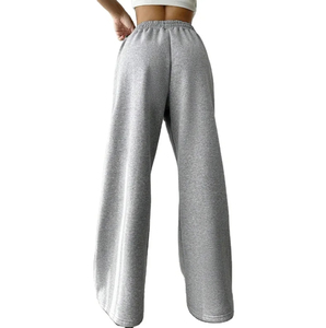 Top Trendy Cotton Made Casual Wear Sweat Pants Fleece <b>Winter</b> Flat Front Regular Fit Women's <b>Trousers</b> Women <b>Trouser</b> Regular - Product Image 4