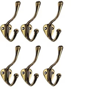 Decorative Finish Metal Wall Hooks Wall Mounted Coat <b>Hat</b> <b>Bag</b> Holder Rack For Bathroom Storage - Product Image 3