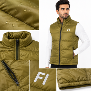 Chaleco Acolchado Ligero para Hombre, Sin Mangas, con Cuello Alto y Cierre Completo, para Invierno, Casual, Uso en Exteriores, OEM B2B - Product Image 5