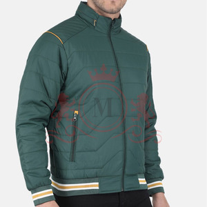 Breathable Light Puffer Jacket Warm Quilted Outerwear Full Sleeve High Neck Front Zip Modern Fit For <b>Men</b> - Product Image 3