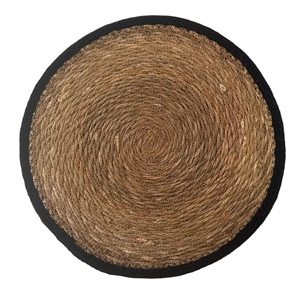 Mantel Individual de algas marinas redondas de estilo clásico, esteras y almohadillas resistentes al calor de mimbre de granja Natural para uso doméstico - Product Image 1