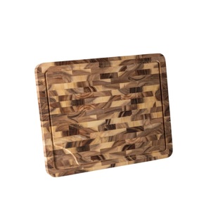 Planche à découper carrée en bois de qualité supérieure, plateau de service de cuisine, planche de boucher pour la maison et l'hôtellerie - Product Image 6