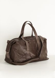 Bolsa de Viaje de Fin de Semana Unisex de Cuero Tejido, Gran Capacidad, Cierre de Cremallera, Patrón de Diamantes, Asa Suave - Product Image 5
