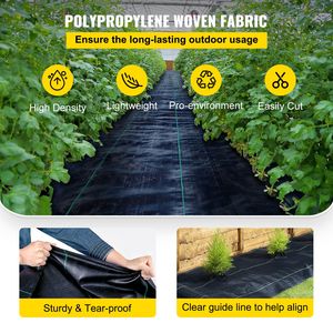 Weed Barrier Landscape <b>Fabric</b> 6 X 250 ft 4.1 Oz Premium Woven Ground Cover Heavy Duty PP Material Easy Setup Garden <b>Netting</b> - Product Image 3