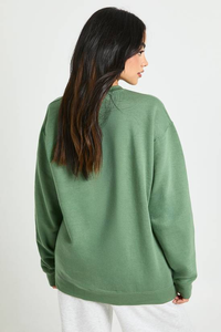 Sudadera de Manga Larga con Cuello Redondo y Hombros Caídos, Bordada, de Alta Calidad OEM, con Logotipo Personalizado, Sudadera con Capucha para Mujer - Product Image 5