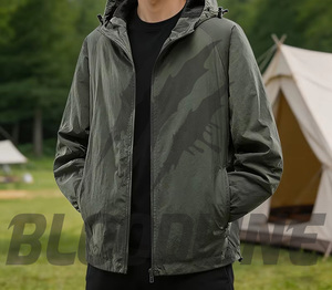 เสื้อแจ็คเก็ตกันลมสำหรับผู้ชาย แบรนด์ Bloodline แขนยาว ลายพราง เหมาะสำหรับทุกฤดูกาล - Product Image 2
