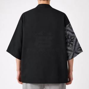 Chaqueta Kimono Japonesa Ligera y Cómoda para Hombre, de Invierno, en Tela de Algodón Suave Lavada, con Costuras Reforzadas, Servicio OEM, Alta Calidad - Product Image 2