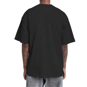 T-shirt Homme de Haute Qualité en Coton Lourd, Couleur Noir, Style Streetwear, Impression Sérigraphique, Coupe Oversize, Personnalisable - Product Image 6