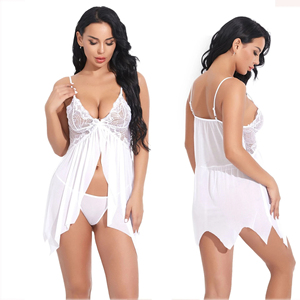 Camisón de encaje y gasa color verde azulado para mujer, sin mangas, sexy, para verano, hasta la rodilla, de color liso, con tirantes, tipo body - Product Image 6