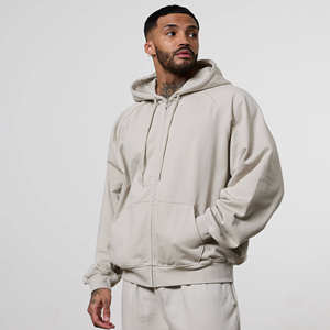 Nouveau design, ensemble de survêtement décontracté 2 pièces pour homme, coupe oversize et carrée, en coton épais, avec logo personnalisé et détails effet pierre, comprenant un sweat à capuche et un pantalon de jogging - Product Image 6