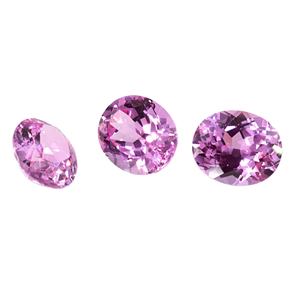 Lab Grown Pink Sapphire Forma ovalada Piedra preciosa suelta Pink Sapphire para hacer joyería Flame Fusion - Product Image 2