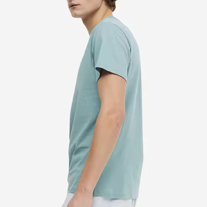 Camisetas de Hombre de Alta Calidad 100% Algodón, con Logotipo Personalizado, Cuello Redondo, Corte Normal, Ajuste Slim, Opciones de Tallas Grandes, Diseño Liso - Product Image 2