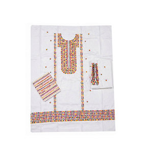 Conjunto de Salwar Kameez, Dupatta y Pantalones para Boda, Bordado en Morado, Transpirable, 100% Algodón, Ligero - Product Image 5