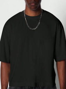 T-shirt pour homme, logo personnalisé, fabricant, streetwear, col rond surdimensionné, tee-shirt en coton lourd, t-shirt de haute qualité pour homme - Product Image 4