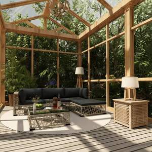 Ensemble de 5 chaises longues de patio grises, ensembles de jardin élégants - Product Image 1