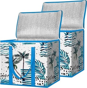 2Pk Insulated Reusable Grocery Bags, Collapsible Cooler Bag for Groceries, Heavy Duty Large Insulated Bag - Product Image 2