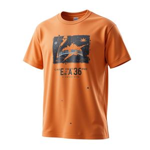 T-shirts à manches décontractées imprimés en coton de qualité supérieure pour hommes Design unique Tissu en jersey de couleur unie confortable-Design vierge - Product Image 6