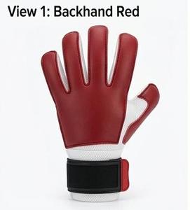 Guantes de Portero de Látex Rojos, Diseño Personalizado, Guantes de Portero con Protección para los Dedos de Cuero PU - Product Image 3