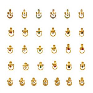 Pendientes Bugadi Tradicionales Maharashtrianos de Oro |   Joyería Étnica India con Clip en Forma de Espiral para Mujer |   Joyería nupcial de oro de 22k - Product Image 1