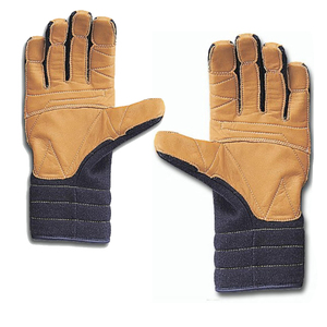 Gants de travail en cuir de vachette pour hommes, résistants aux coupures et aux chocs, anti-vibrations, pour le sauvetage - Product Image 4