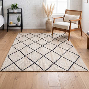 Tapis de chambre d'enfant gris uni moderne à tissage plat pour chambre de bébé, salle de jeux et chambre d'enfant - Écologique et adapté aux animaux de compagnie - Product Image 2