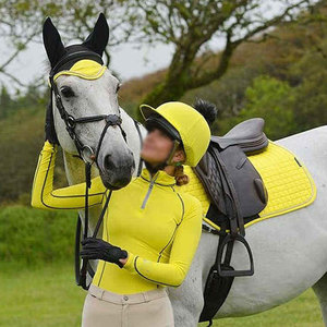 Premium Quality Training Equestrian Clothing Custom Logo <b>Half</b> Sleeve Horse Riding Base Layer for Adults Spandex/Polyester - Product Image 5