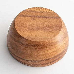 Hot Sale Eco Friendly <b>Wooden</b> Bowl <b>Set</b> <b>Food</b> Safe Acacia Wood Serving Bowl Custom Design <b>Wooden</b> Bowl for Kitchen Tabletop & Decor - Product Image 6