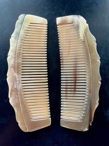 Peine de cuerno de búfalo hecho a mano, cepillo para el cabello pulido natural, peine de cuerno ecológico, cepillo para el cabello de cuerno de búfalo - Product Image 5