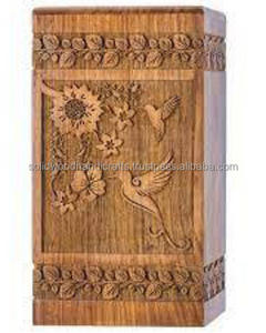 Nouveau design d'urnes de crémation en bois pour adultes urnes funéraires urnes funéraires taille personnalisée fournitures funéraires - Product Image 1