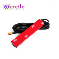 Antenne adhésive verticale 3G 4dBi de haute qualité, certifiée IP65, câble en cuivre nu RG174 + connecteur externe pour montage facile