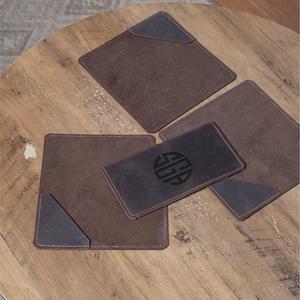 Genuine Leather Heavy Duty Protection Bill Holder Minimalist Luxury Bar Waiter Receipt Presenter <b>Folder</b> LBH-0169 - Product Image 2