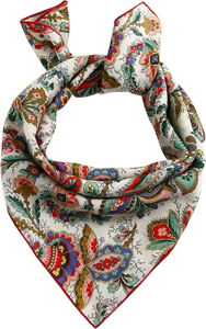 Bandana carré imprimé 100 % coton de haute qualité, vente en gros, couleur, taille, style, logo personnalisés, ODM, multifonctionnel, respectueux de la peau - Product Image 2