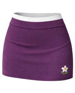 Conjunto de Top Corto y Minifalda Morado para Mujer, Personalizado por el Fabricante, Sujetador Deportivo sin Mangas, Dos Piezas, para Yoga, Gimnasio, Verano, Casual, Fitness - Product Image 5