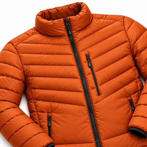 Veste matelassée pour homme avec étiquette personnalisée, manteau d'hiver léger avec rembourrage, col montant, poches zippées, vêtements d'extérieur décontractés pour les voyages et les activités de plein air - Product Image 4