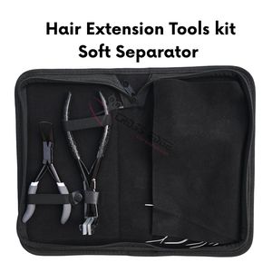 Kit de Herramientas para Aplicación de Extensiones de Cabello: Alicates de Presión para Extensiones de Cinta, Removedor de Microperlas, Pinzas para Seccionar Cabello Largo, Tijeras para Pelucas - Product Image 5