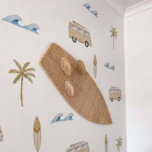 Tabla de surf multifuncional de ratán para interiores, juego de simulación para niños, decoración de habitación de bebé, tablas de surf trenzadas a mano - Product Image 2